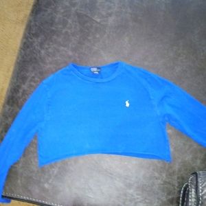 Ralph Lauren long sleeve crop shirt  size 14-16 ( big boys)
